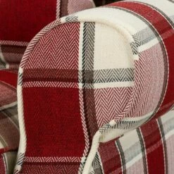 Fauteuil à Oreilles Colmar XL -Home24 Soldes sessel corteen webstoff rot beige 4283756