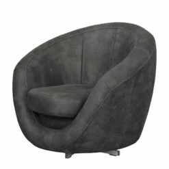 Fauteuil Marvin -Home24 Soldes sessel duhnen antiklederlook dunkelgrau 4107512