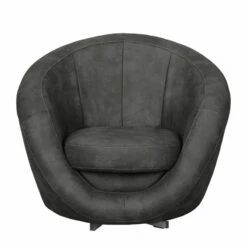 Fauteuil Marvin -Home24 Soldes sessel duhnen antiklederlook dunkelgrau 4107516