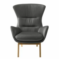 Fauteuil Hepburn I 37 Fauteuil Hepburn I -Home24 Soldes sessel hepburn echtleder echtleder neka grau 5024220