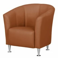 Fauteuil Minga -Home24 Soldes sessel minga echtleder cognac 4474144