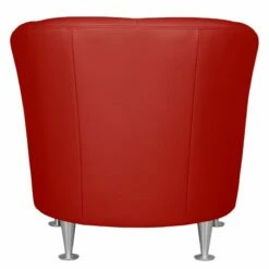 Fauteuil Minga -Home24 Soldes sessel minga echtleder rot 4474044
