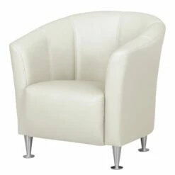 Fauteuil Minga -Home24 Soldes sessel minga echtleder weiss 4474072
