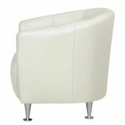 Fauteuil Minga -Home24 Soldes sessel minga echtleder weiss 4474088