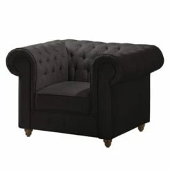 Fauteuil Chesterfield Pintano -Home24 Soldes sessel pintano webstoff anthrazit 4897680