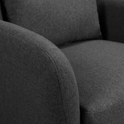 Fauteuil Ribolt -Home24 Soldes sessel ribolt mit hocker webstoff dunkelgrau 5214308