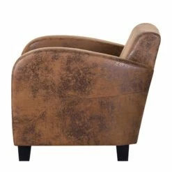 Fauteuil Tullow 18 Fauteuil Tullow -Home24 Soldes sessel tullow antiklederlook braun 405127