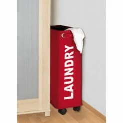 Wenko Panier à Linge Corno -Home24 Soldes waeschesammler corno rot 3034029