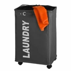 Wenko Panier à Linge Quadro -Home24 Soldes waeschesammler quadro grau 3033997
